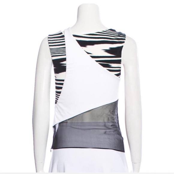 Black and white Missoni print mesh top - Picture 3 of 4